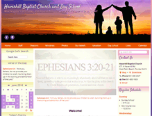 Tablet Screenshot of haverhillbaptist.com